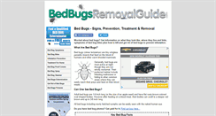 Desktop Screenshot of bedbugsremovalguide.com